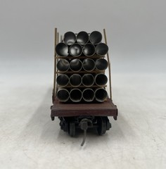 Ho Scale Varney F-9 Pennsylvania Railroad Flat Car With Pipe Load