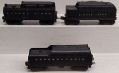 Lionel Vintage O Assorted Tenders 2466W, 243W, 2046W [3]/Box
