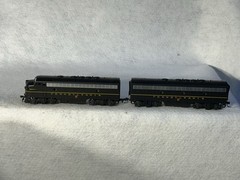 Stout Stewart/KATO F-7-A/B Phase I Late PENNSY Locos Both Powered