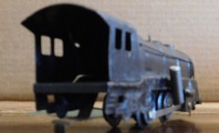 MARX Steam Locomotive ~ KEYWIND Riser-Gear ~ Rd# 994 stamped metal – O RARE