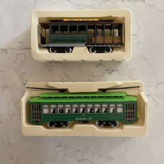 2 HO Scale Train Classic Streetcars Powell & Mason #4 & Desire Street #463 NIB