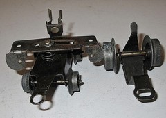 LIONEL #238E PRE WAR (2-4-2) LOCOMOTIVE ,FRONT & REAR TRUCKS,USED ORIGINAL PARTS