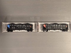 LOT N SCALE READING T1 4-8-4 #2102, RBMN 4-6-2 #425, RBMN PASSENGER SET, HOPPERS
