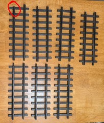 EZTEC, Scientific Toy, G Gauge, 23 Pieces Of Track, 7 Straight, 15 Curved, 1 “X”