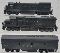 Atlas & Other HO Assorted Weathered ML&S Diesel Locomotives #70,110,900B [3]
