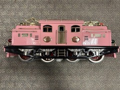 + MTH Standard Gauge Tinplate Pink 408E Electric Engine w/ PS.2 10-1226-1