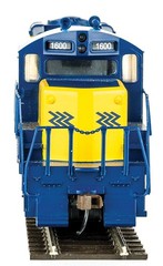 EMD GP9M Standard DC Ontario Northland #1600 (Yellow Blue Chevrons Logo) 931-456