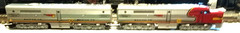 S-Gauge American Flyer Santa Fe 360 364 FOR PARTS OR RESTORE UNTESTED IN OBS.