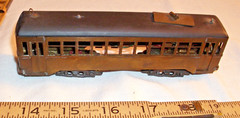 BRASS STREET TROLLEY ELECTRIC CAR HO SCALE
