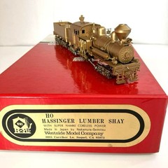 Westside Model Hassinger Lumber Shay Ho Scale Brass Finished Model Train USED