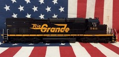 Athearn HO Rio Grande SD40T-2 #5411 Digitrax DCC Decoder Installed Box & Papers