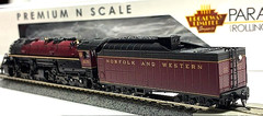 BLI N Scale N & W Y6b 2-8-8-2 Steam Loco #2171 Paragon4, DCC/Sound (7227)