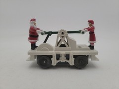 Lionel 6-18408 O Gauge Operating Santa White Hand Car EX/Box