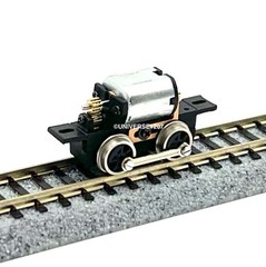 N/HOn30/HOe/009 Gauge 0-4-0 Rod-Driven Locomotive Power Drive Chassis 15mm/8mm