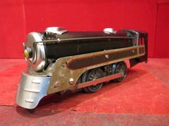 Marx O Gauge Tin Plate 0-4-0 Steam Locomotive Black Red Tested Runs