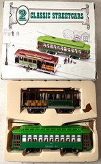BACHMANN 41-0605-G1 & G2 – HO SCALE – SAN FRANCISCO CABLE CARS + 2 OTHERS