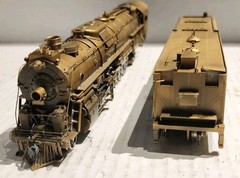 PFM United Scale Models HO Scale Brass 2-10-4 Steam Loco Santa Fe Undecorated