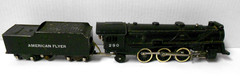 Vintage American Flyer 290 Cast Metal Steam Engine Locomotive & Tender Untested