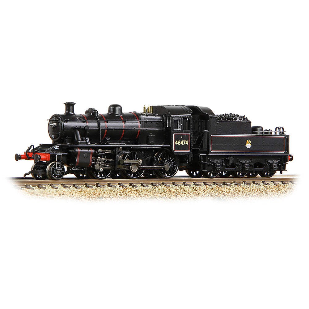 Graham Farish 372-626B N Gauge BR Black (Early) Ivatt 2MT 46474
