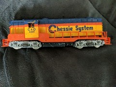 Train AHM ho scale Locomotive C&O 4301 Chessie System, Tested
