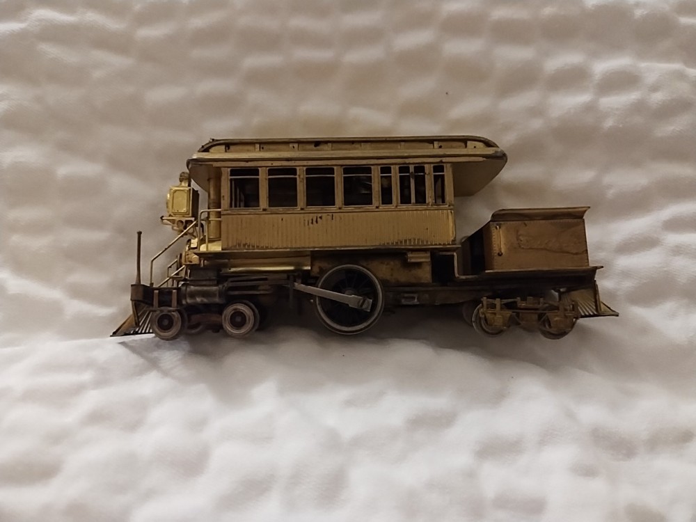 Howell Day/Kumata Brass HO-Scale Red Ball Lehigh Valley 4-2-4T Inspection Engine