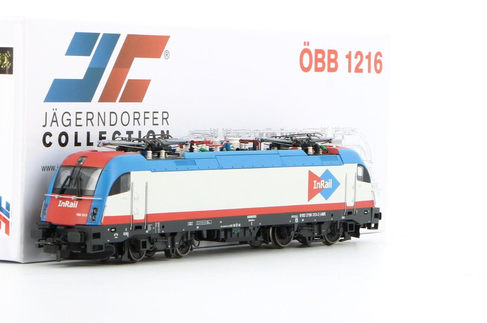 Jägerndorfer PI29300 InRail Electric Locomotive HO 1:87 Gray Red/Blue
