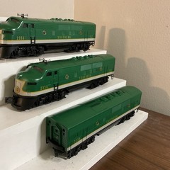 LIONEL POSTWAR 2356 SOUTHERN F3 ABA DIESELS “VERY NICE”