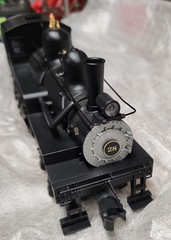 K-line K3499-0028CC Pacific Lumber Shay Locomotive #28 W/ TMCC LN/Box