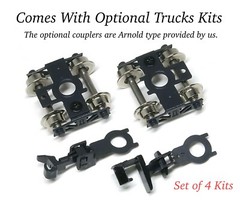 N Scale Aru-Model Oigawa/Ikawa Diesel Locomotive/5 Passenger Cars Set of 4 Kits