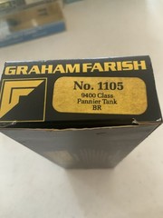 Graham Farish 1105 – 9400 Class Pannier Tank Loco No 9401, BR Black 5 Pole Motor