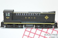 Stewart HO Scale Erie Baldwin DS-4-4-1000 Diesel Locomotive #614 DCC LED