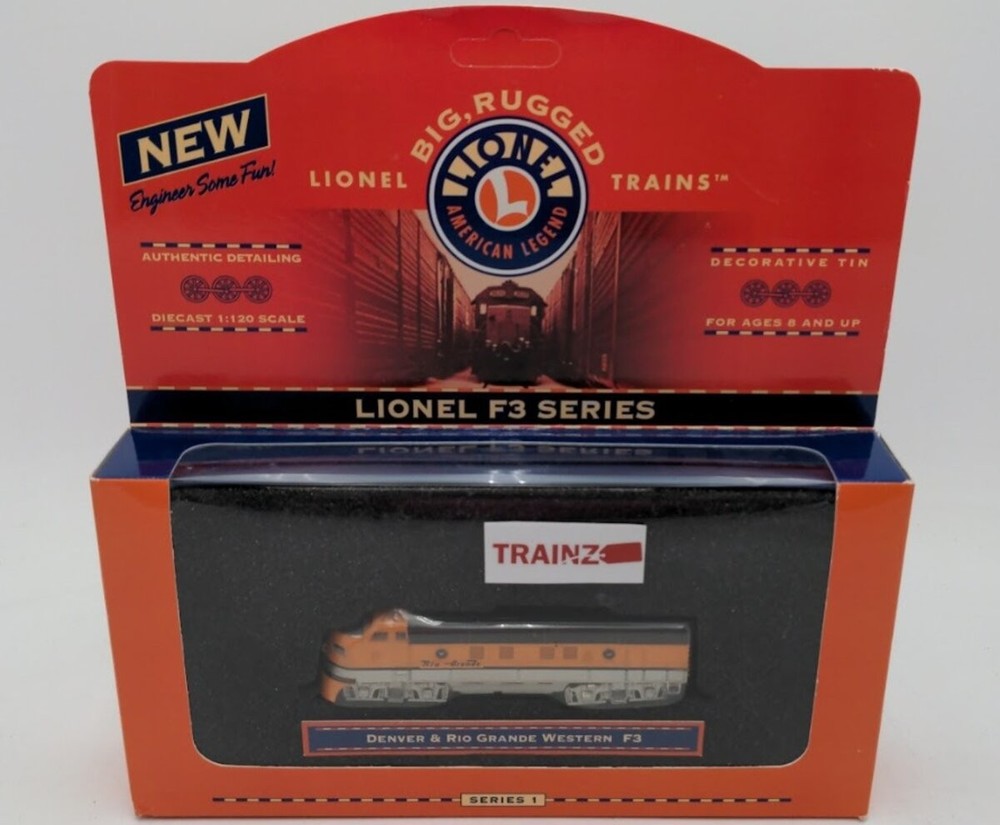 Lionel 7-91005 1:120 Scale Series 1 Denver & Rio Grande Western F3 Diecast Model