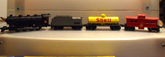 SHELL 0-8-0 STEAM LOCOMOTIVE TENDER OIL TANKER CAR CABOOSE HO GAUGE 1:120 SCALE