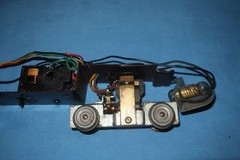 American Flyer Alco Dual Motor Chassis/Frame w/Pul-mor Wheels. Runs well