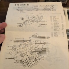 VINTAGE ROUNDHOUSE HO SCALE 4-4-2 ATLANTIC STEAM ENGINE KIT