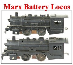 Marx 401 Battery Powered Locos (NO TENDERS) /63/