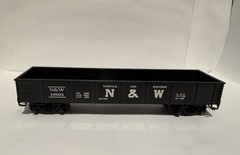 HO Scale Gondola Freight Car Black Open Top Rolling Stock