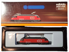 Z Marklin 88441 Swiss Class 460 SBB Electric Loco 5-pole LEDs (tested) NIB