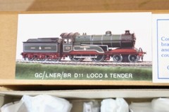 LITTLE ENGINES KIT BUILT GC LNER BR 4-4-0 CLASS D11 LOCOMOTIVE & TENDER kit 2ol
