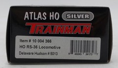 Atlas 10004366 HO Delaware & Hudson Silver RS-32/36 Diesel Locomotive #5013 LN