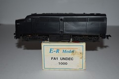 HO Scale E-R Models 1000 FA1 Undecorated Diesel Locomotive C56052
