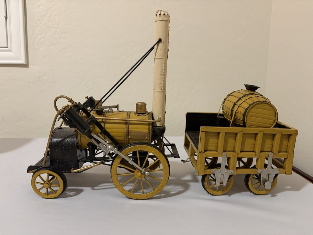 Stephenson’s Rocket Steam Locomotive 1829 Model 18″ Vintage Train