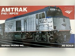 Rapido 81518 HO Scale Amtrak F40/NPCU Phase V Locomotive Road #90225 *DCC/Sound*