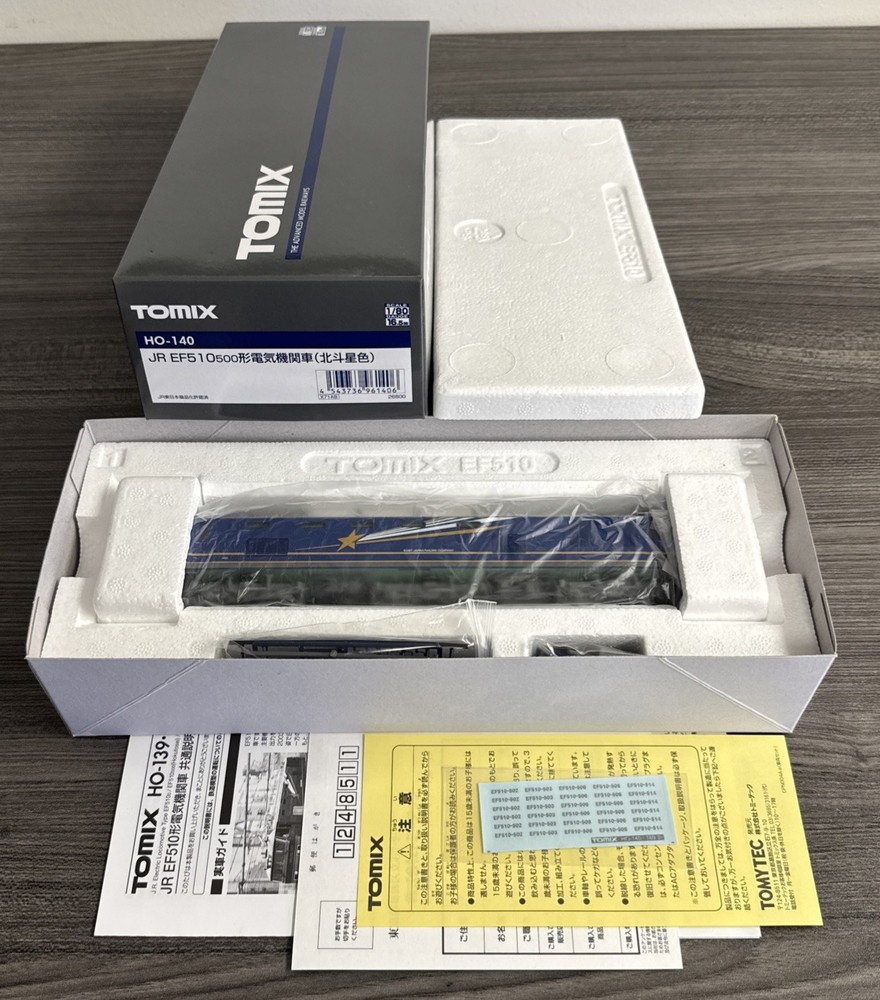 TOMIX HO Gauge #HO-140 JR EF510 500 Electric Locomotive East Japan Railway NIB!