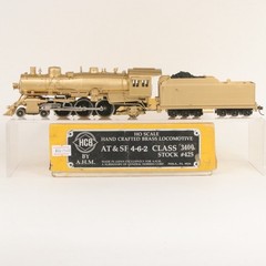 HCB Hand Crafted Brass HO Santa Fe AT&SF Class 3400 4-6-2 Pacific Steam Loco