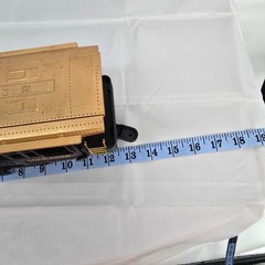 Vintage 1986 New Bright Gold Rush Express Steam Locomotive Train Engine G Scale