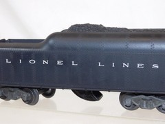 Lionel 736 Berkshire 2-8-4 steam engine & 2046W whistling tender 1951 3 pane cab