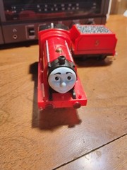 Thomas & Friends James #5 Red/Black Steam Locomotive, Track Master