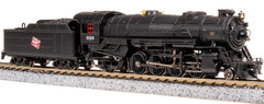 BROADWAY LIMITED 7836 N SCALE USRA Heavy Mikado, MILW 333, Paragon4 Sound/DC/DCC