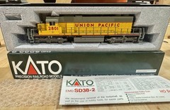 KATO 37-6501 HO EMD SD38-2 Union Pacific #2801 DCC Ready New Read